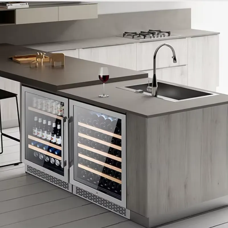 Wine Beer Dual Zone - Lemari Pendingin Anggur 48 Botol, Kulkas