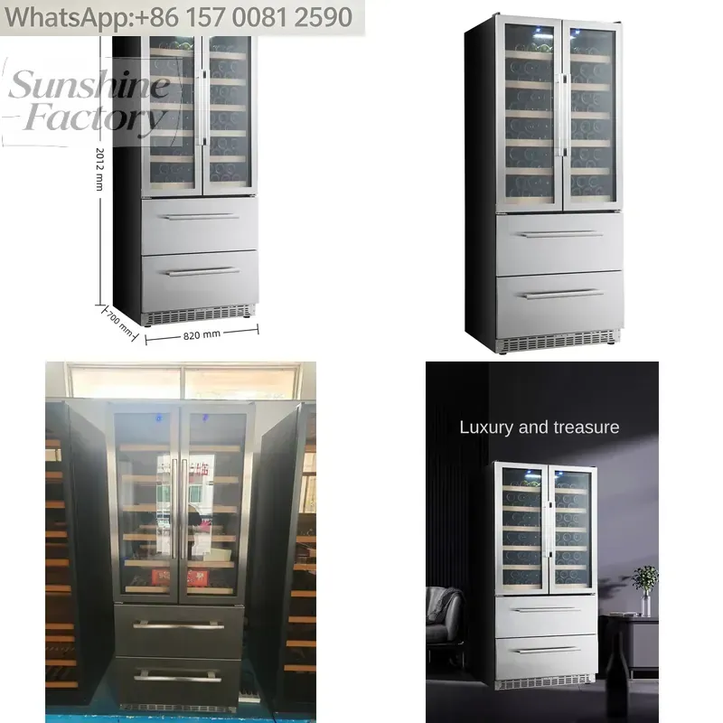 Wine Beer Dual Zone - Lemari Pendingin Anggur NE-362 Komersial untuk