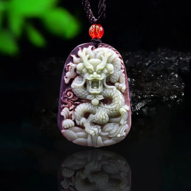 Cocktail Shaker Set - Kalung Liontin Naga Giok Jubah Ungu