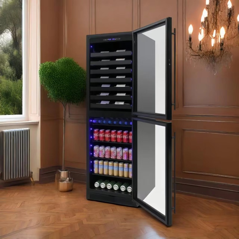 Kulkas minuman elektrik cerdas - Wine Beer Dual Zone ulasan dan harga