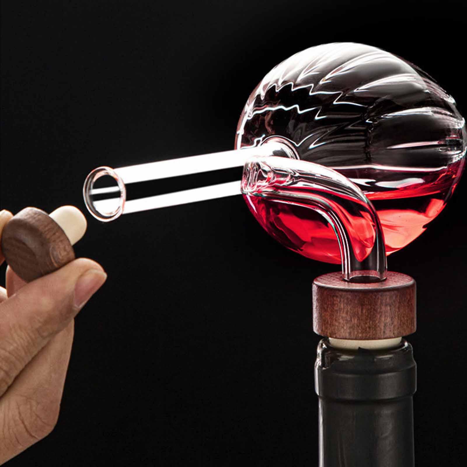 Set Aerator Kaca Kreatif Porta - Wine Aerator Pour ulasan dan harga